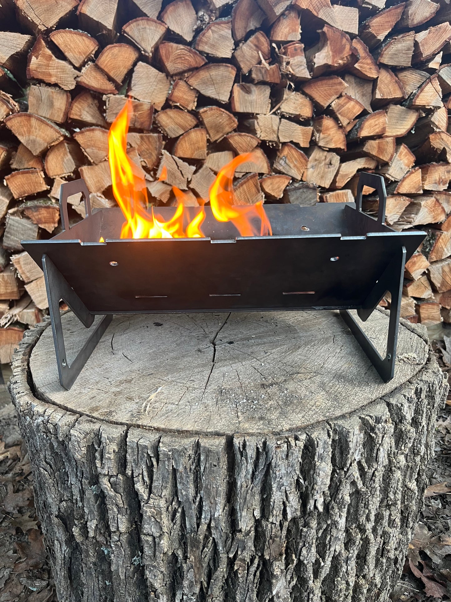 14" Collapsible Fire Pit-Grill