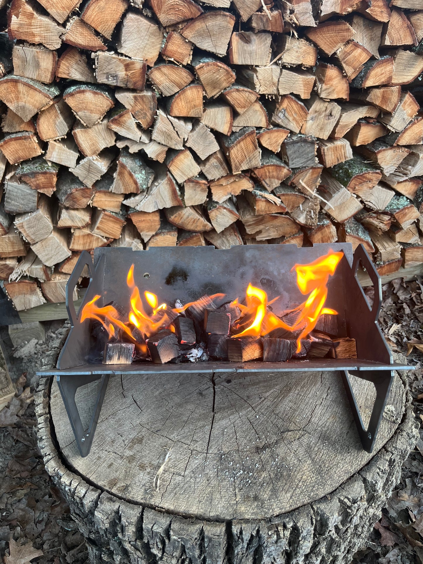 14" Collapsible Fire Pit-Grill
