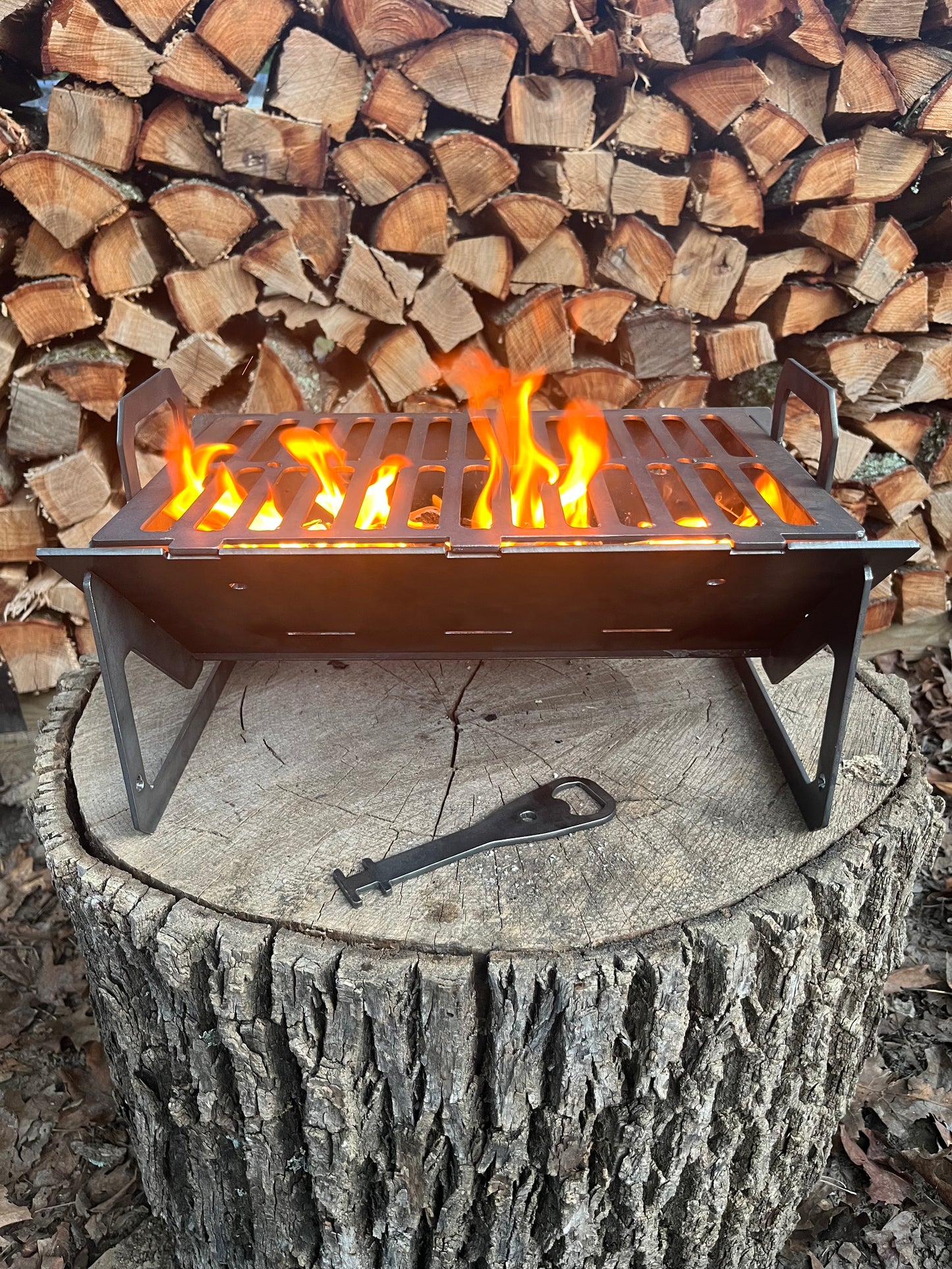 14" Collapsible Fire Pit-Grill