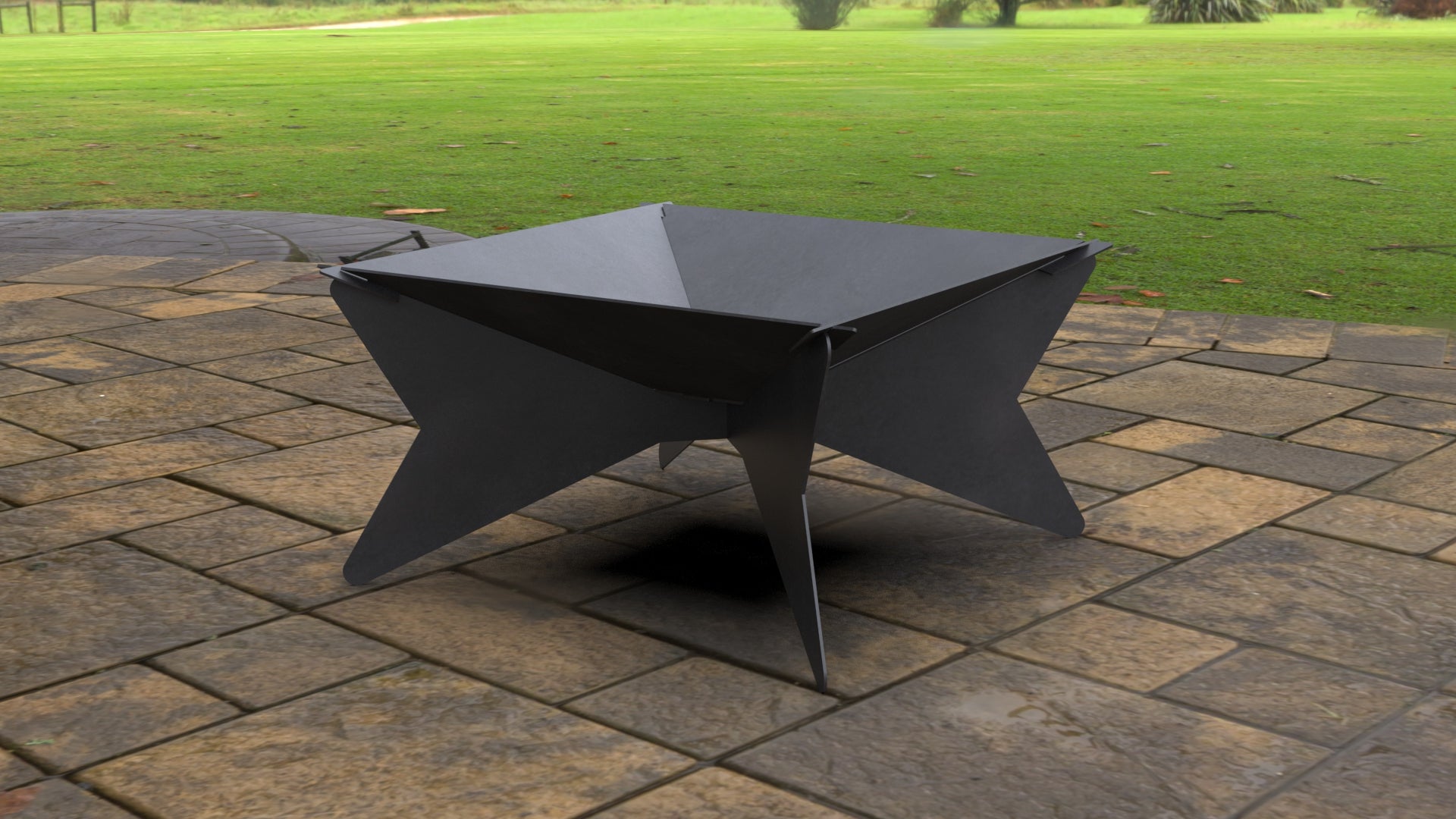 Square Outdoor Firepit South Jersey Custom Metal Designs 