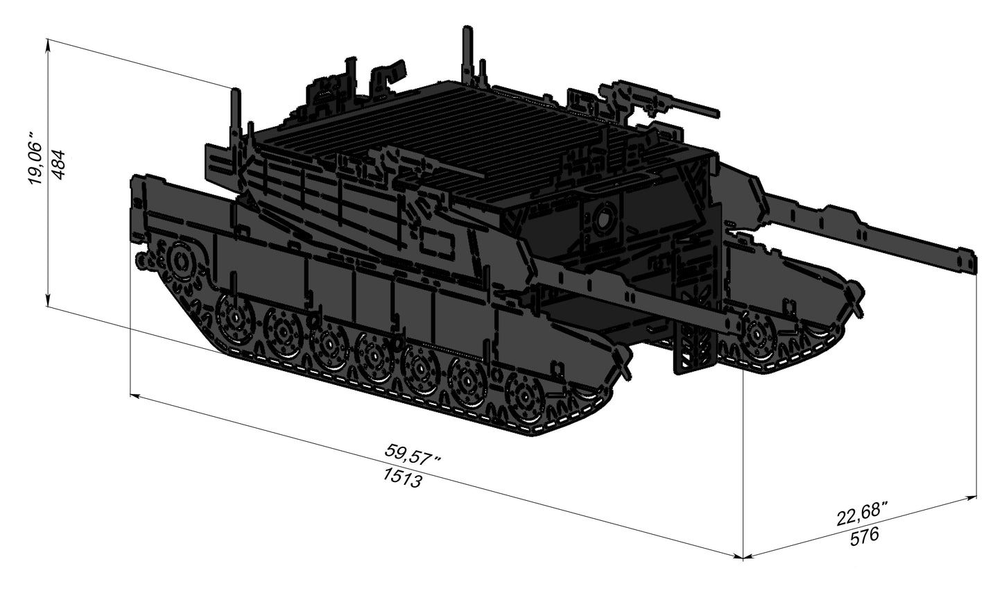 Tank Abrams Collapsible Outdoor Firepit