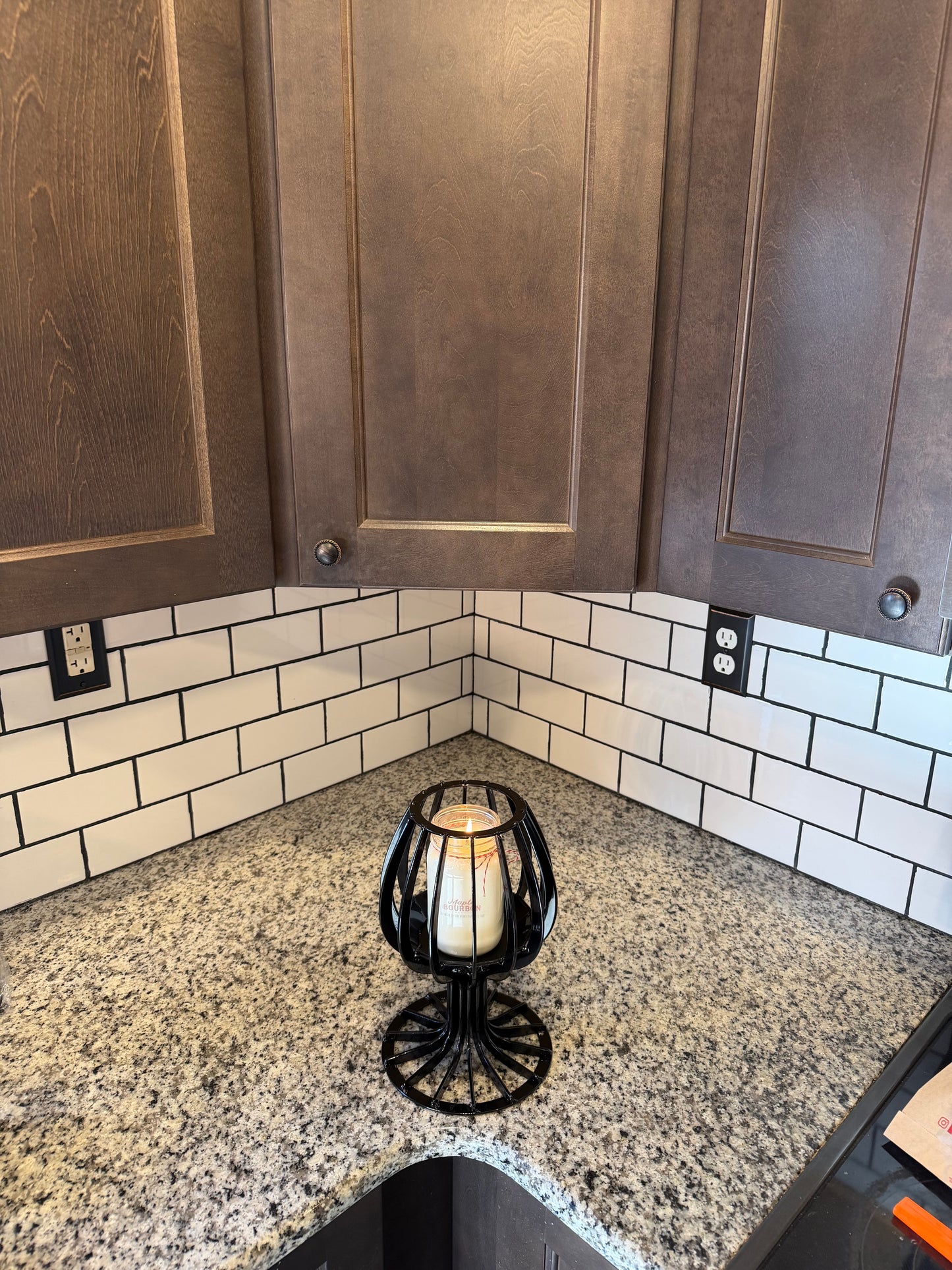 Wine Glass Candle Holder