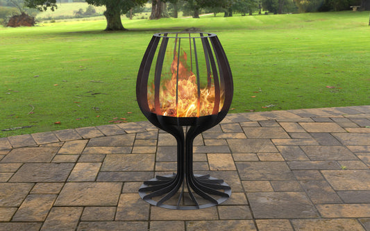 Wine Glass Outdoor Firepit 39"