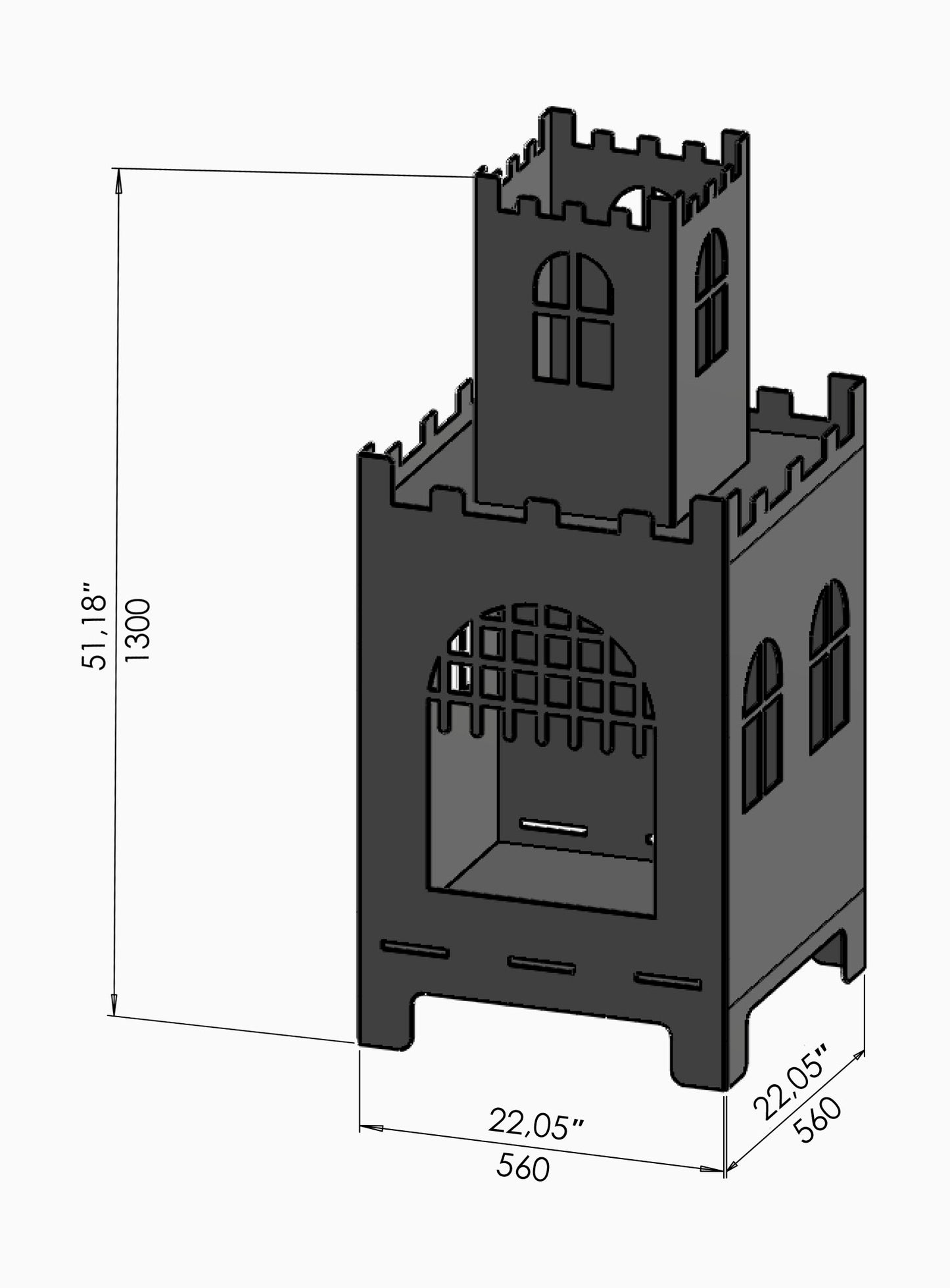 Castle Outdoor Firepit