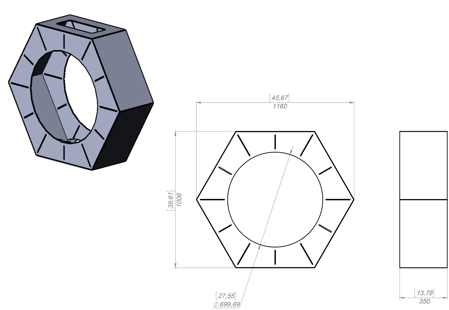 Chimenea Hexagon