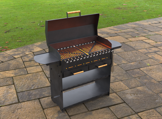 Collapsible Grill with Lid and Ashtray