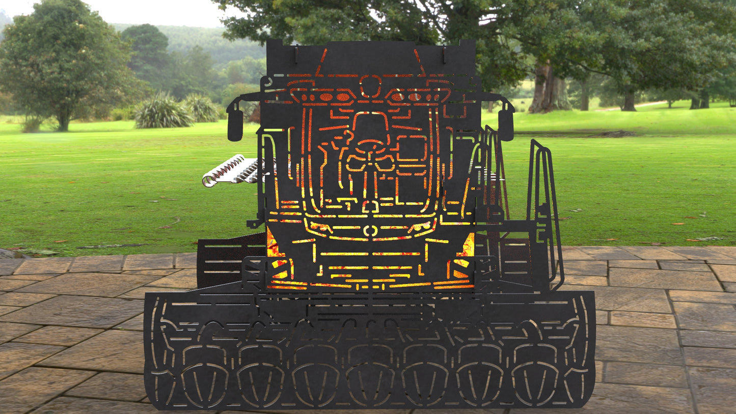 Combine Harvester Outdoor Firepit