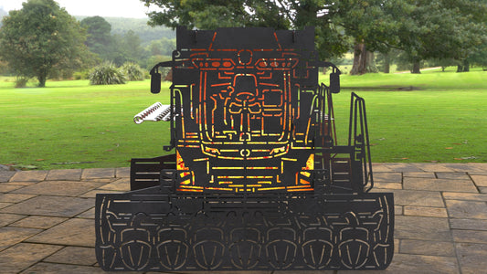 Combine Harvester Outdoor Firepit