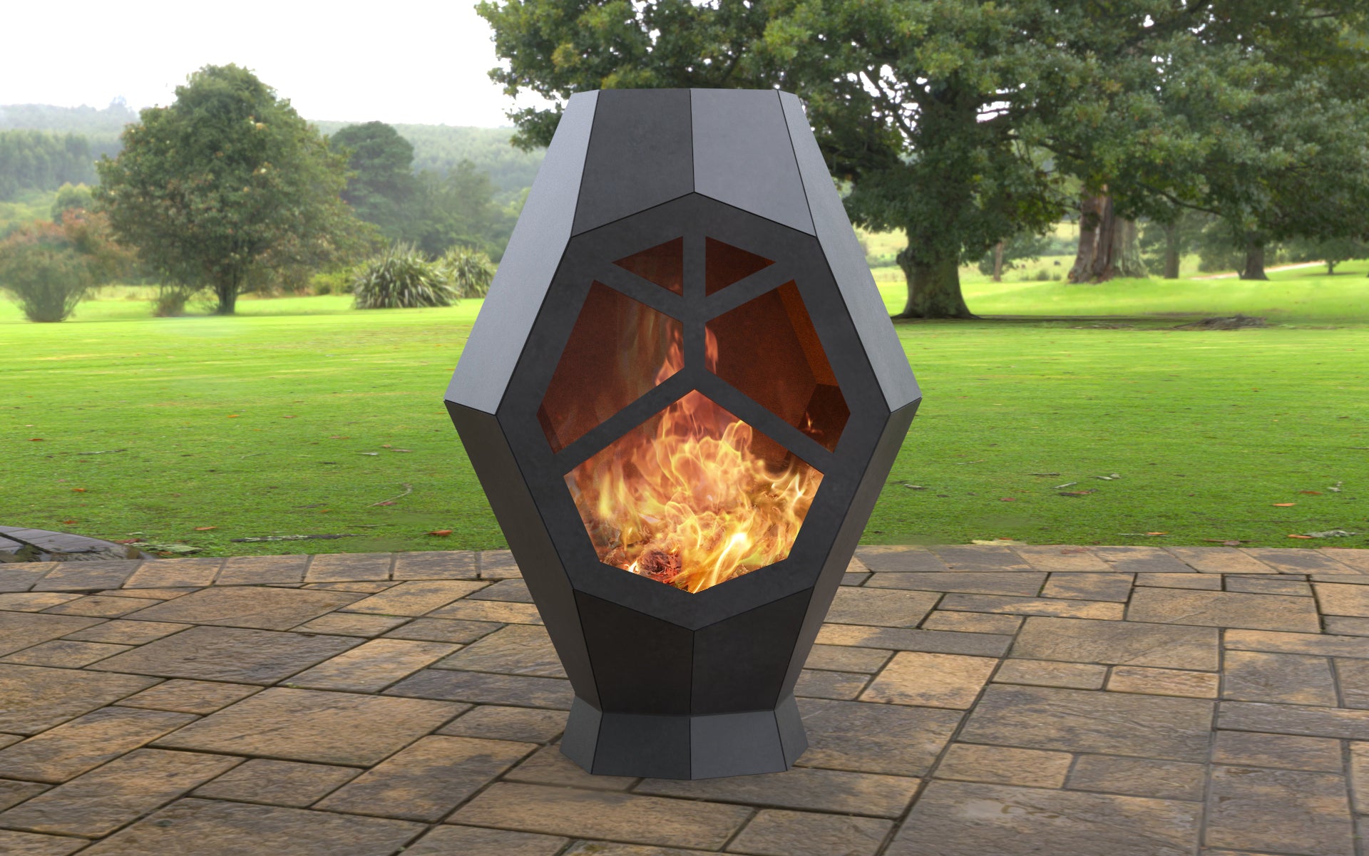 Window Outdoor FIrepit – South Jersey Custom Metal Designs