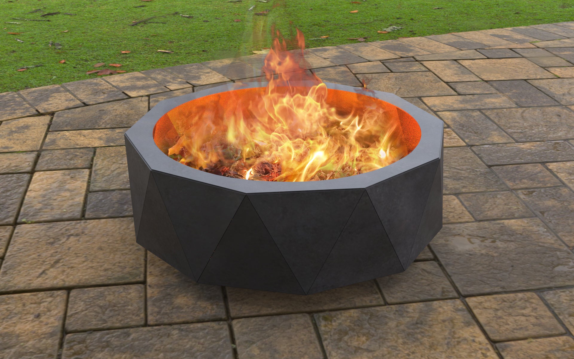 Outdoor Firepit Low Boy – South Jersey Custom Metal Designs