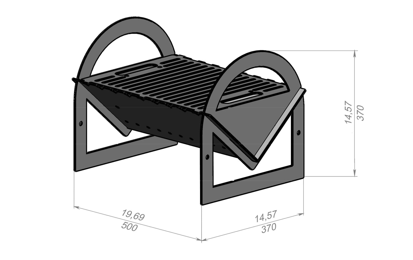 Flat Pack Outdoor Firepit