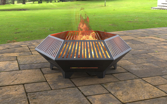 Hexagon 3 Outdoor Firepit