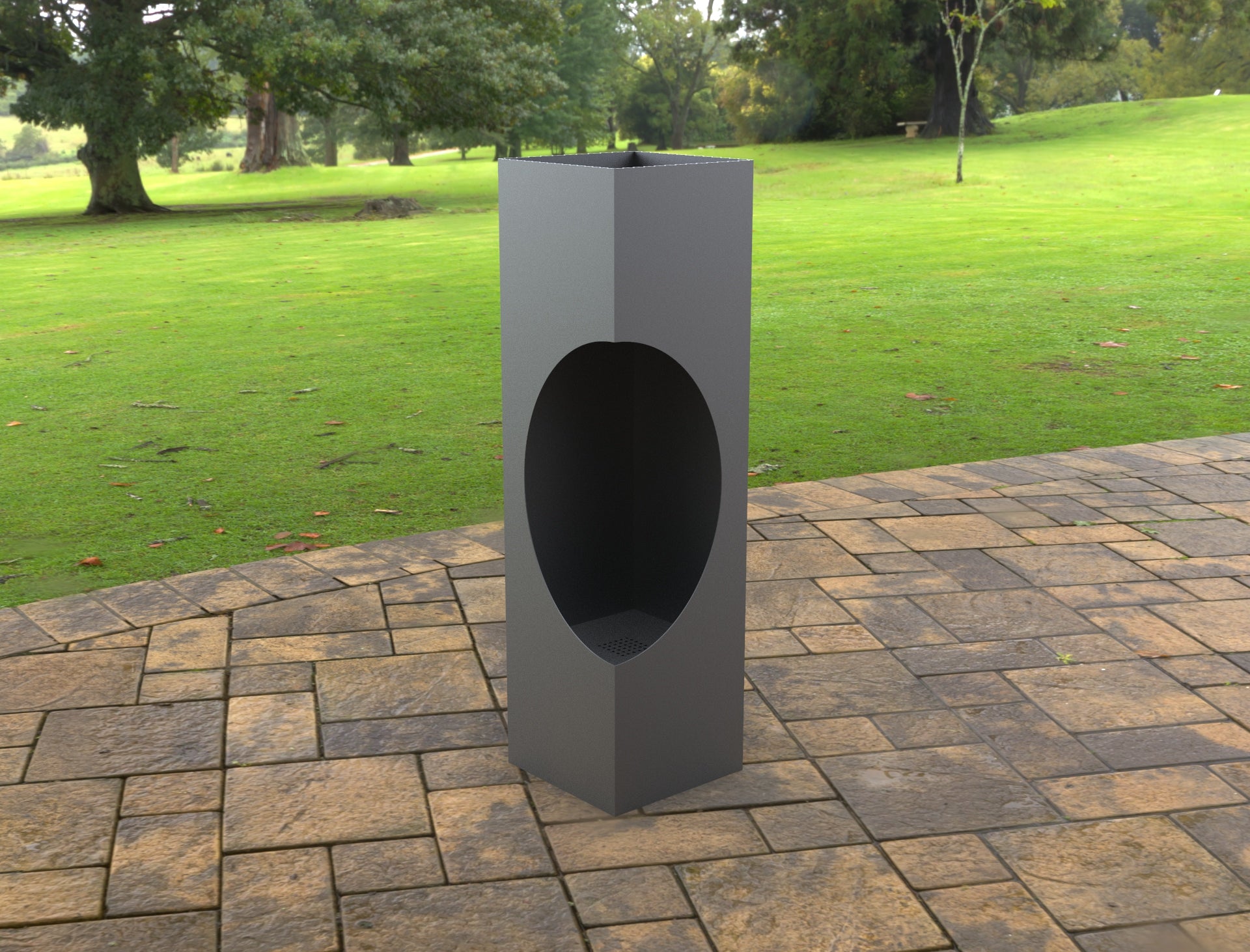 Pyramid Column Outdoor Firepit – South Jersey Custom Metal Designs