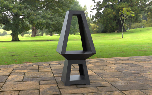 Pyramid Doubled Faced Outdoor Firepit