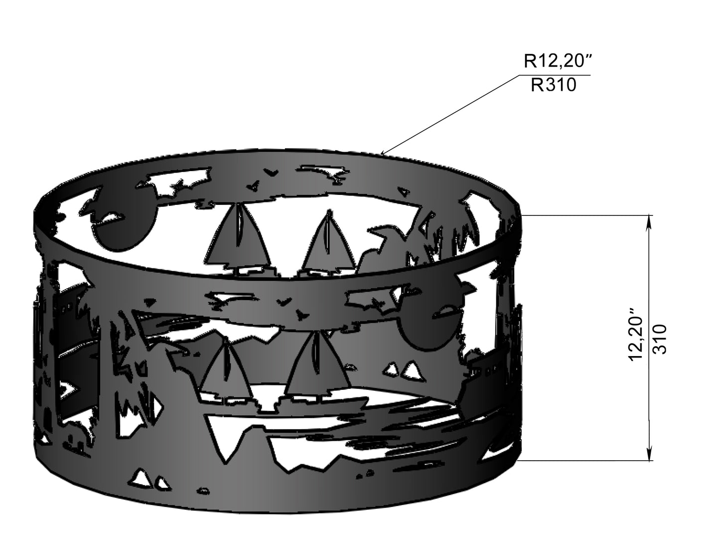 Island Firepit Ring