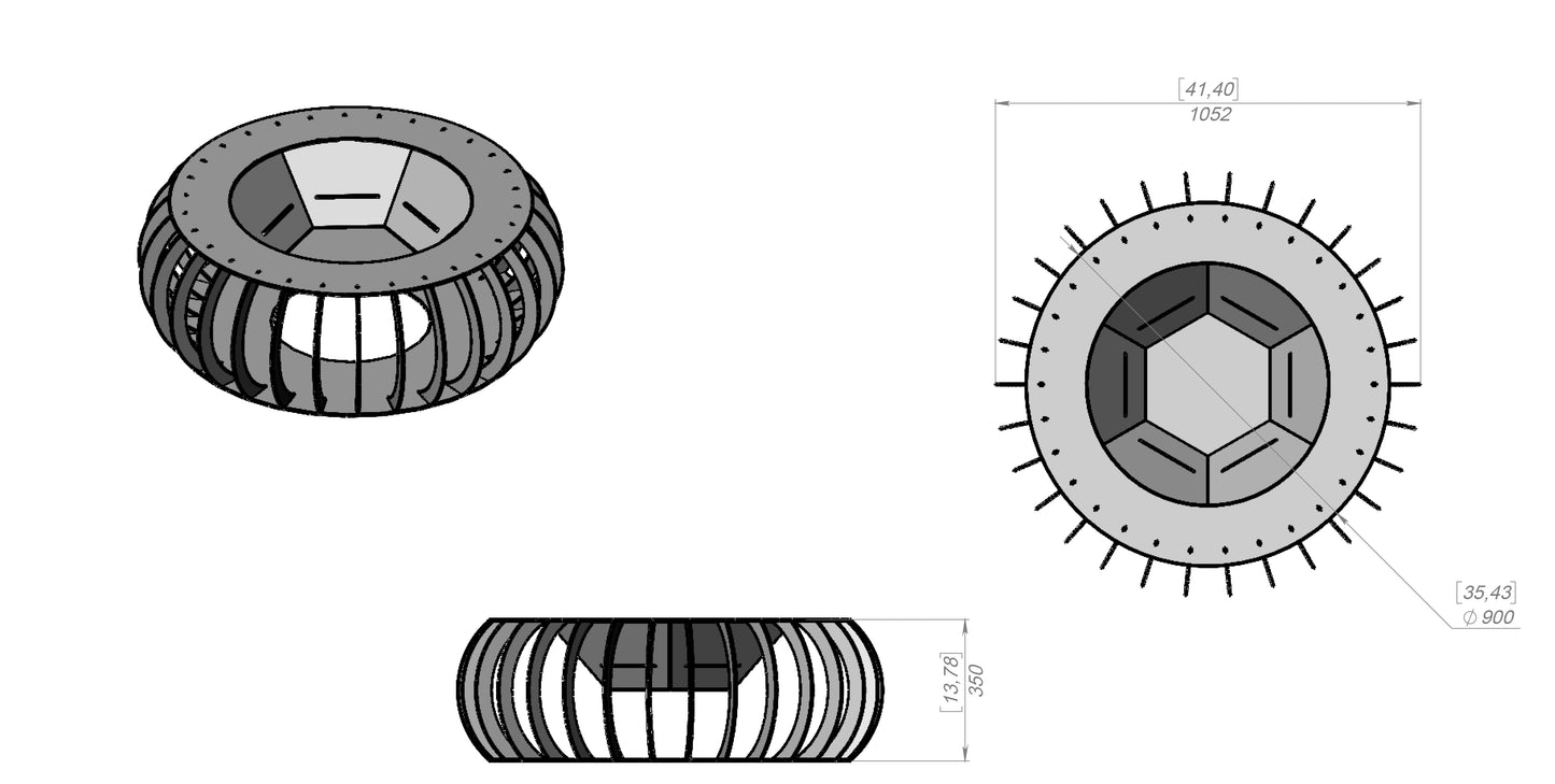 Round Outdoor Firepit