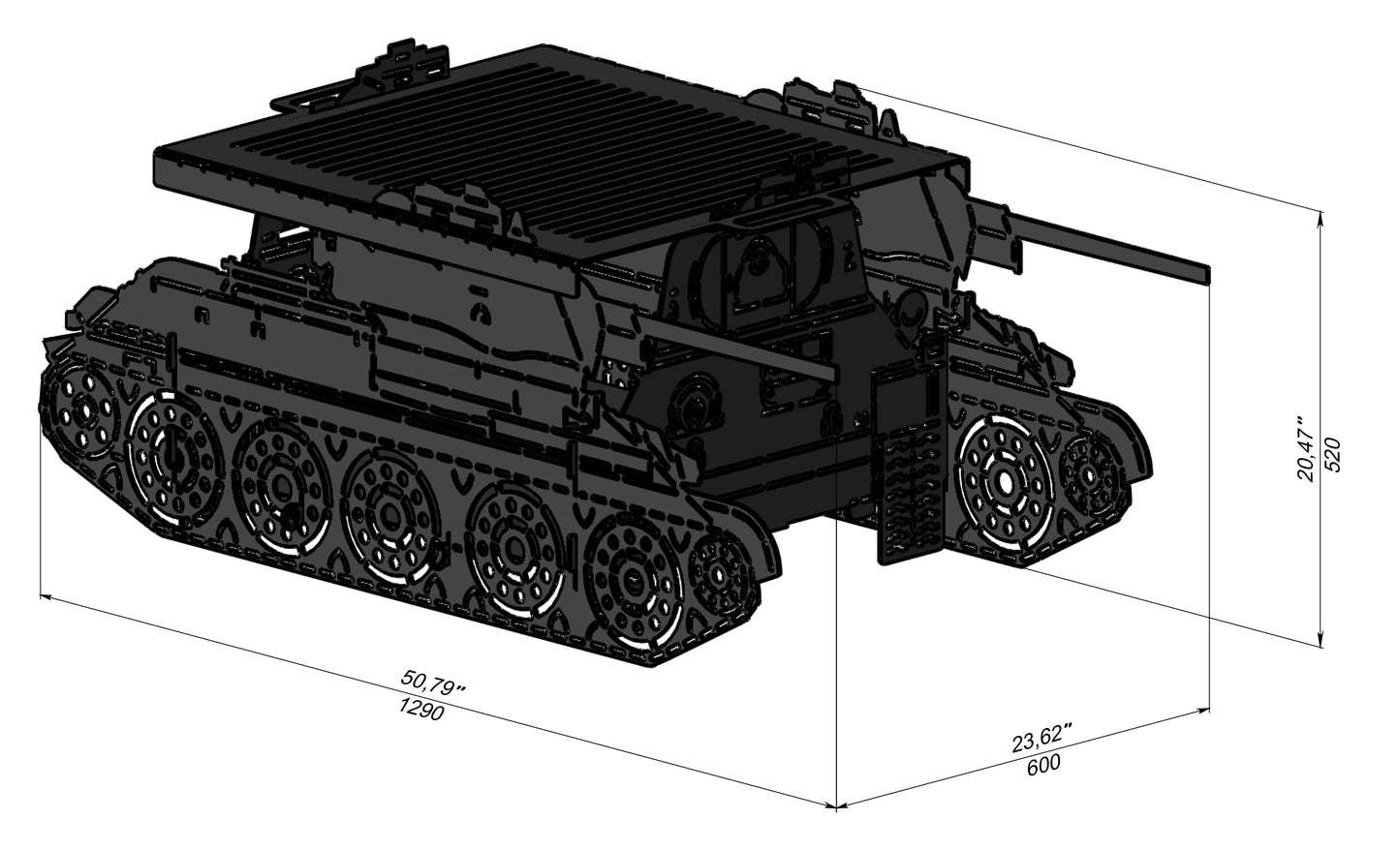 Tank Grill Collapsible Outdoor Firepit